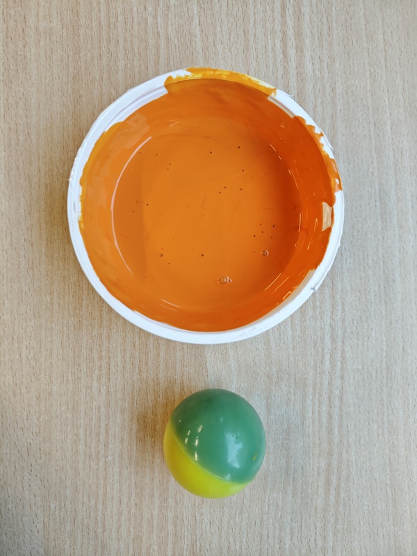 pallina colore dripping