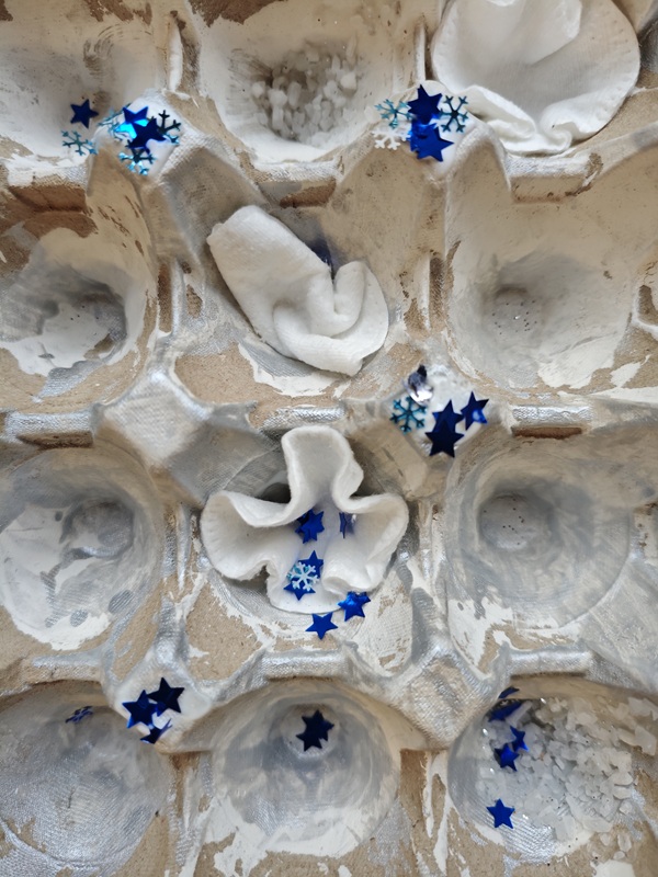 portauovo glitter dischetti cotone impugnatura